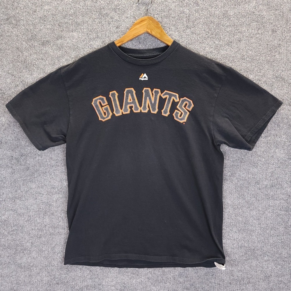 San Francisco Giants T-Shirt Men's Large Black #28 Posey Baseball